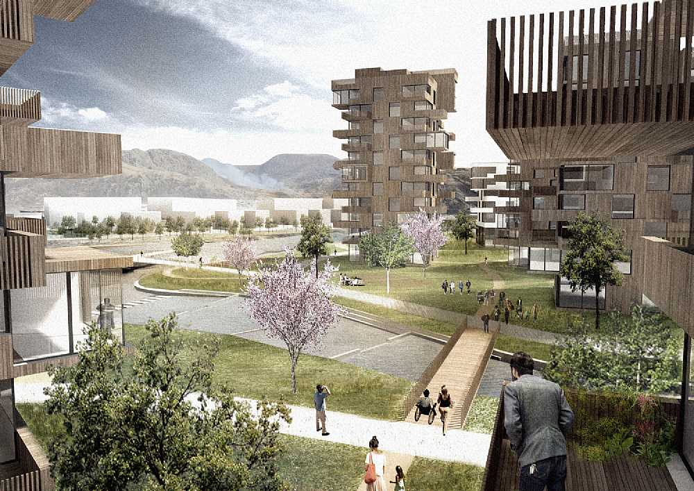 挪威阿尔加德城镇中心的规划设计方案